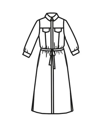 Выкройка: платье Ж-1907 арт. ВКК-2319-1-ВП0108 Выкройка: платье Ж-1907 арт. ВКК-2319-1-ВП0108
