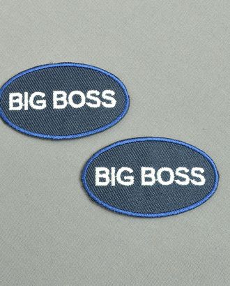 Аплликация "BIG BOSS" р.3x5 см арт. 10960 Аплликация "BIG BOSS" р.3x5 см арт. 10960