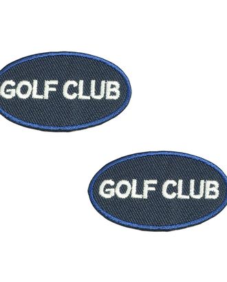 Аплликация "GOLF CLUB" р.3x5 см арт. АСМ-107-2-17168.001 Аплликация "GOLF CLUB" р.3x5 см арт. АСМ-107-2-17168.001