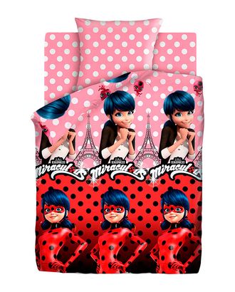 Lady Bug: Маринет и Леди Баг (Поплин КПБ 1,5сп.) арт. КПБЛ-144-1-1052.032 Lady Bug: Маринет и Леди Баг (Поплин КПБ 1,5сп.) арт. КПБЛ-144-1-1052.032
