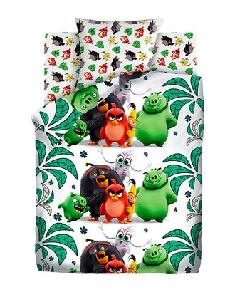 КПБ 1.5 бязь "Angry Birds 2" (50х70) Птичий остров арт. КПБЛ-133-1-1053.101 КПБ 1.5 бязь "Angry Birds 2" (50х70) Птичий остров арт. КПБЛ-133-1-1053.101