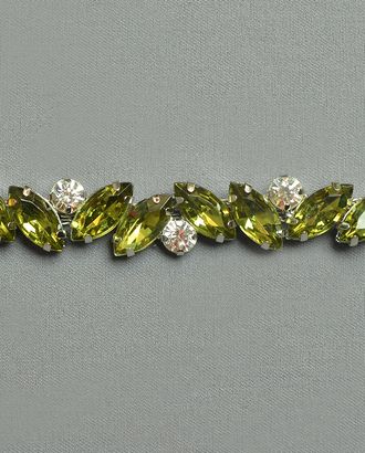Тесьма декоративная стразы ш.1,5 см арт. ТМП-63-13-2157 Тесьма декоративная стразы ш.1,5 см арт. ТМП-63-13-2157