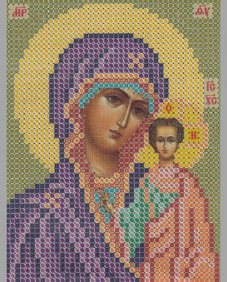 Лён с нанесенным рисунком "Богородица Казанская" арт. ПРК-13-1-12638 Лён с нанесенным рисунком "Богородица Казанская" арт. ПРК-13-1-12638
