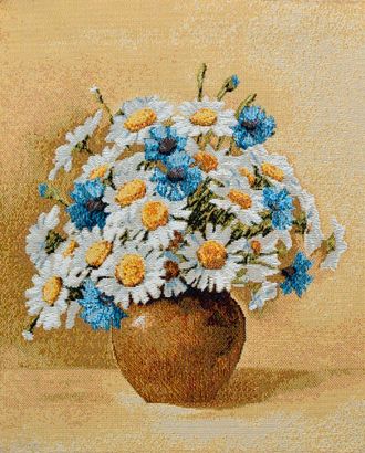 Букет васильки и ромашки (купон гобеленовый) арт. КГ-10-1-1614.002 Букет васильки и ромашки (купон гобеленовый) арт. КГ-10-1-1614.002