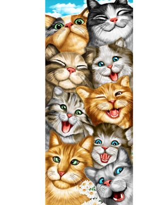 Котофеи (Полотно вафельное) арт. ПВ150-157-1-0895.039 Котофеи (Полотно вафельное) арт. ПВ150-157-1-0895.039