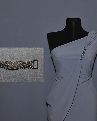 Украшение металлическое со стразами р.1,5х9 см арт. 6553.001 Украшение металлическое со стразами р.1,5х9 см арт. 6553.001