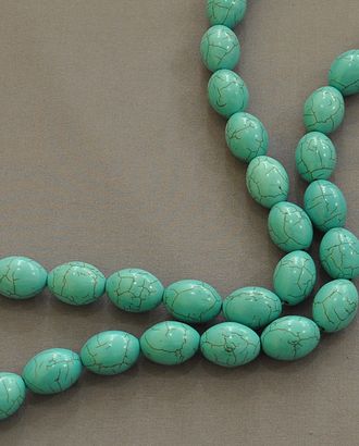 Бусы бирюза р.1,1x2 см арт. 8682 Бусы бирюза р.1,1x2 см арт. 8682