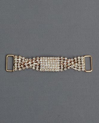 Украшение металлическое со стразами р.1,5х9 см арт. 6553 Украшение металлическое со стразами р.1,5х9 см арт. 6553