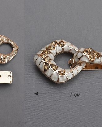 Застежка для шубы р.4,5x7 см арт. 17758 Застежка для шубы р.4,5x7 см арт. 17758
