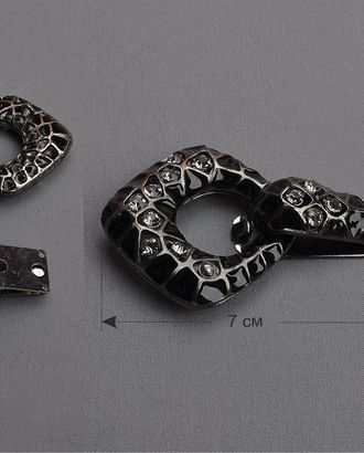 Застежка для шубы р.4,5x7 см арт. 3287 Застежка для шубы р.4,5x7 см арт. 3287