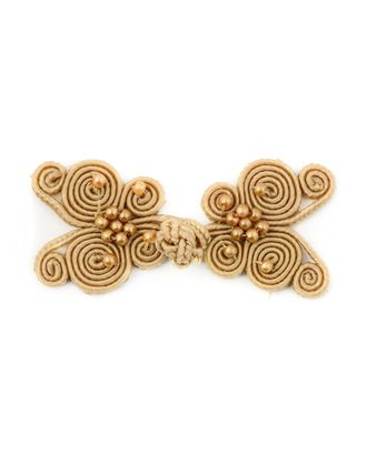 Застежка сутажная р.6,5х2,5 см арт. КЛВ-17-4-11068.002 Застежка сутажная р.6,5х2,5 см арт. КЛВ-17-4-11068.002