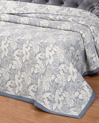 Покрывало жаккардовое ясмина сине-серое 180*235 арт. АРТД-2863-2-АРТД0257736 Покрывало жаккардовое ясмина сине-серое 180*235 арт. АРТД-2863-2-АРТД0257736