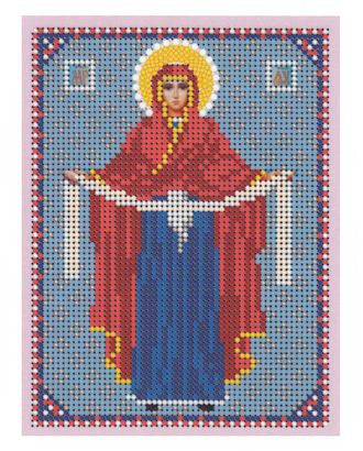 Рис. на ткани "Прсв. Бца Покрова" арт. ПВБ-21-1-16792 Рис. на ткани "Прсв. Бца Покрова" арт. ПВБ-21-1-16792