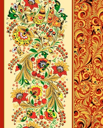 Хохл. узоры кр.Полотенце ваф. 40*50 Грунт арт. ТЕКСД-3580-1-ТЕКСД0003580 Хохл. узоры кр.Полотенце ваф. 40*50 Грунт арт. ТЕКСД-3580-1-ТЕКСД0003580