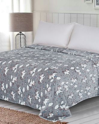 Единорожки 150*200 ТМ-М1907 плед ВелСофт арт. ТЕКСД-3592-1-ТЕКСД0003592 Единорожки 150*200 ТМ-М1907 плед ВелСофт арт. ТЕКСД-3592-1-ТЕКСД0003592