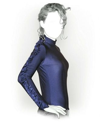 Блузон с декоративным рукавом арт. ВКК-1987-1-ЛК0005864 Блузон с декоративным рукавом арт. ВКК-1987-1-ЛК0005864