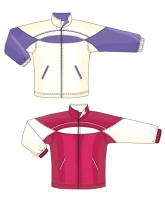 Спортивная куртка с круглой кокеткой арт. ВКК-1352-1-ЛК0007150 Спортивная куртка с круглой кокеткой арт. ВКК-1352-1-ЛК0007150